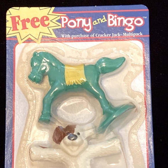 Vintage original Cracker Jack toy - Pony and Bingo suction gum toys - Picture 3 of 6